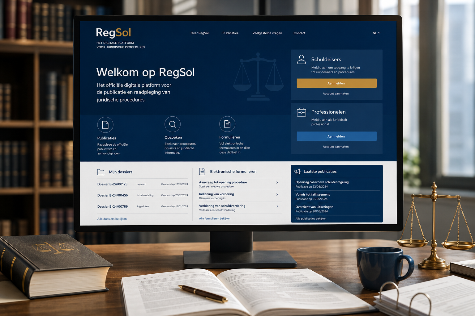 Het RegSol-platform voor het digitale faillissementsdossier