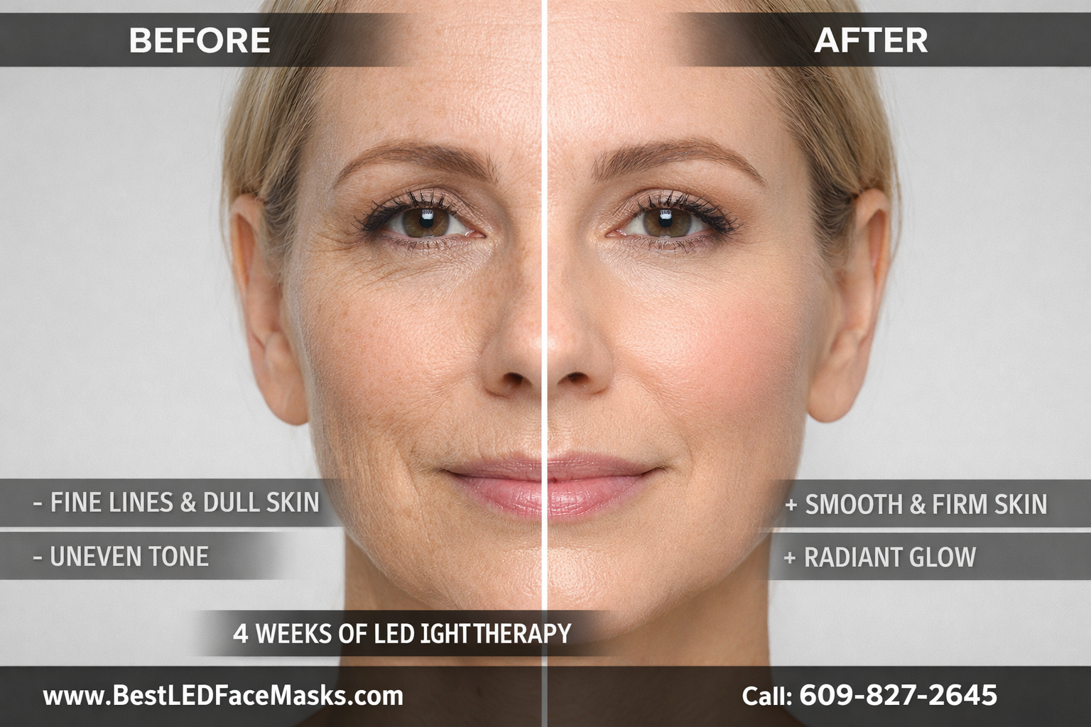 led face mask for skin rejuvenation