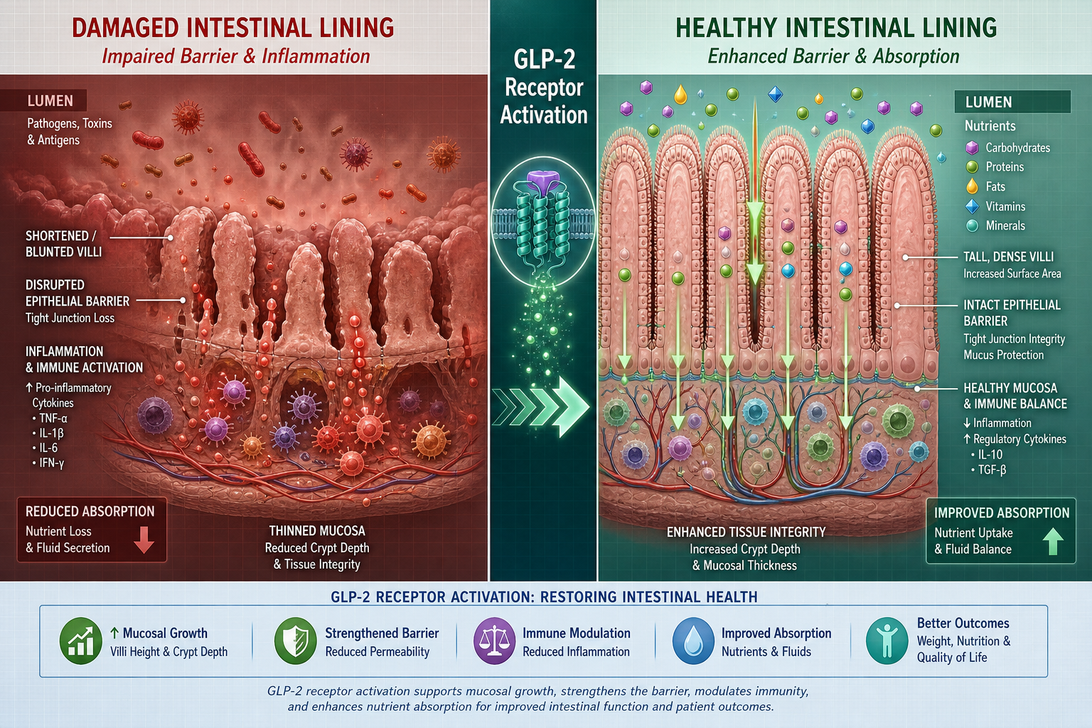 GLP2-T in Intestinal Recovery Models: Research-Only Considerations