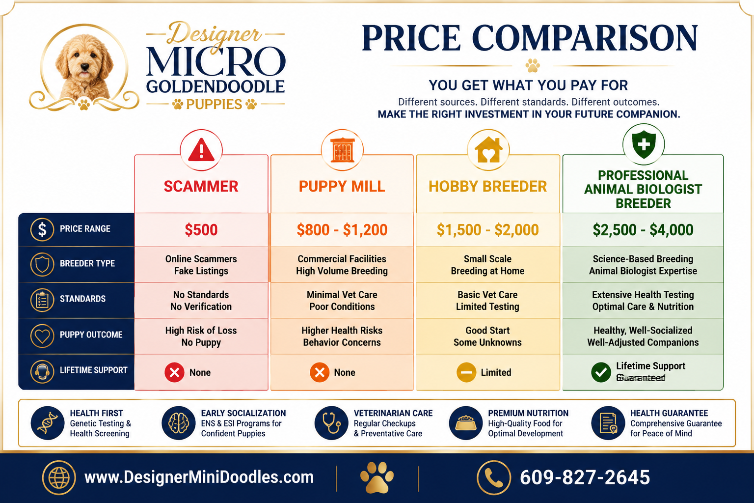 Micro Goldendoodle cost