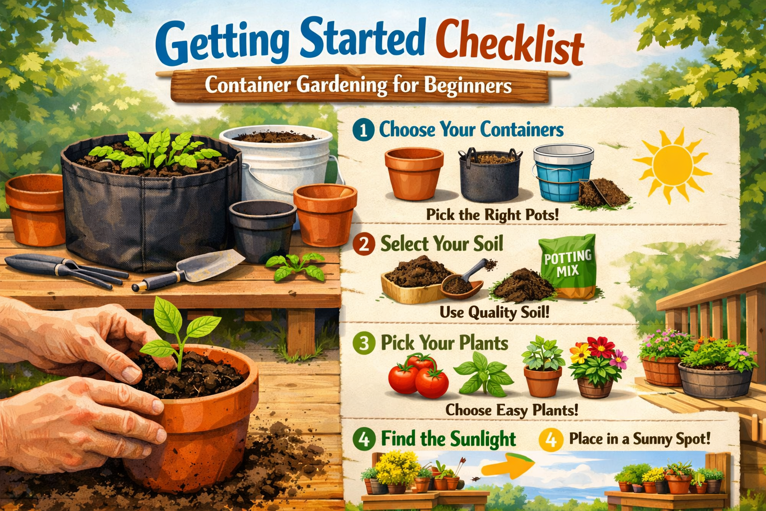 Container Gardening for Beginners USA: Your 2026 Step-by-Step Guide