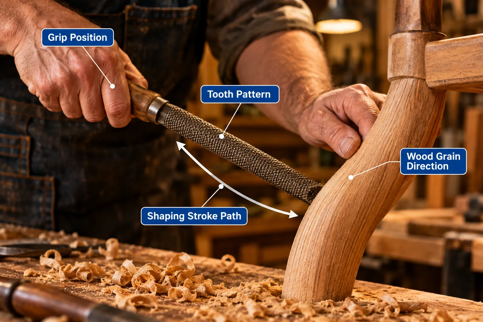 Best Files for Detail Work on Wood