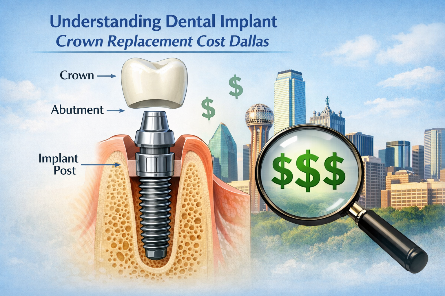 Dental Implant Crown Replacement Cost Dallas: Your Definitive Guide for 2026