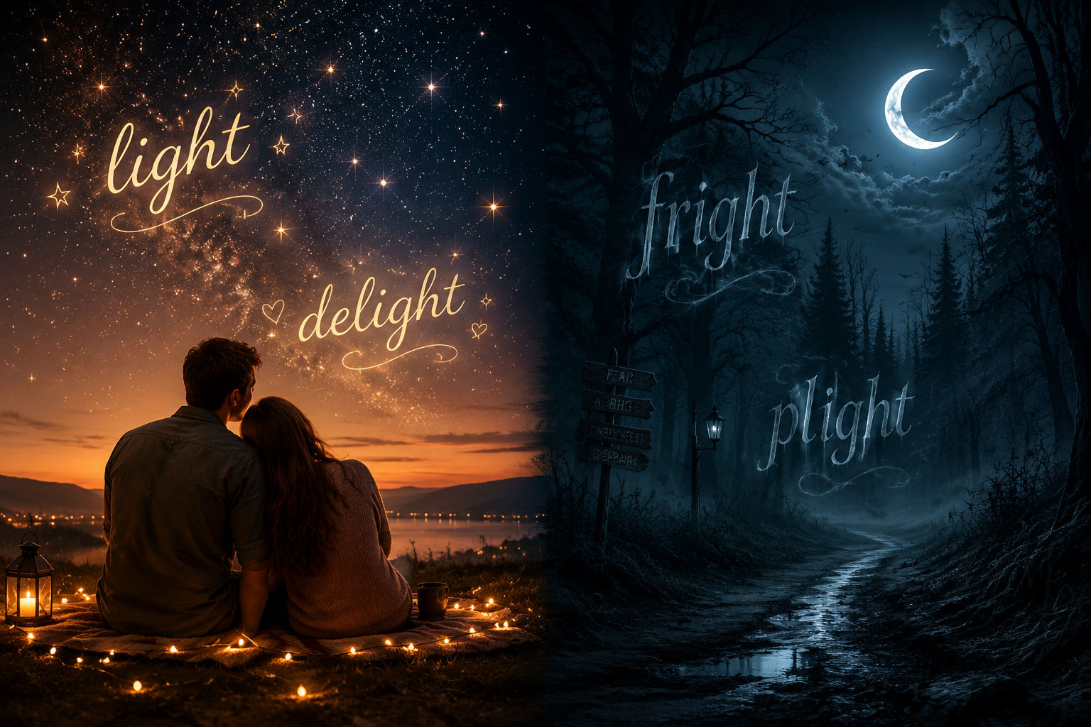 What Are Some Slant Rhymes for Night?