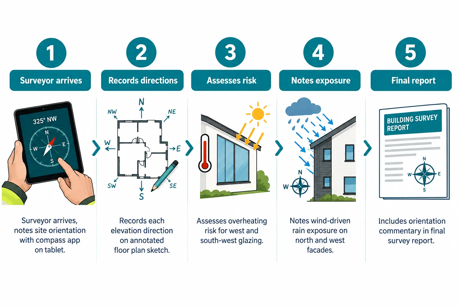 Wind-Driven Rain, Exposure and Maintenance: How Orientation Affects Condition Ratings