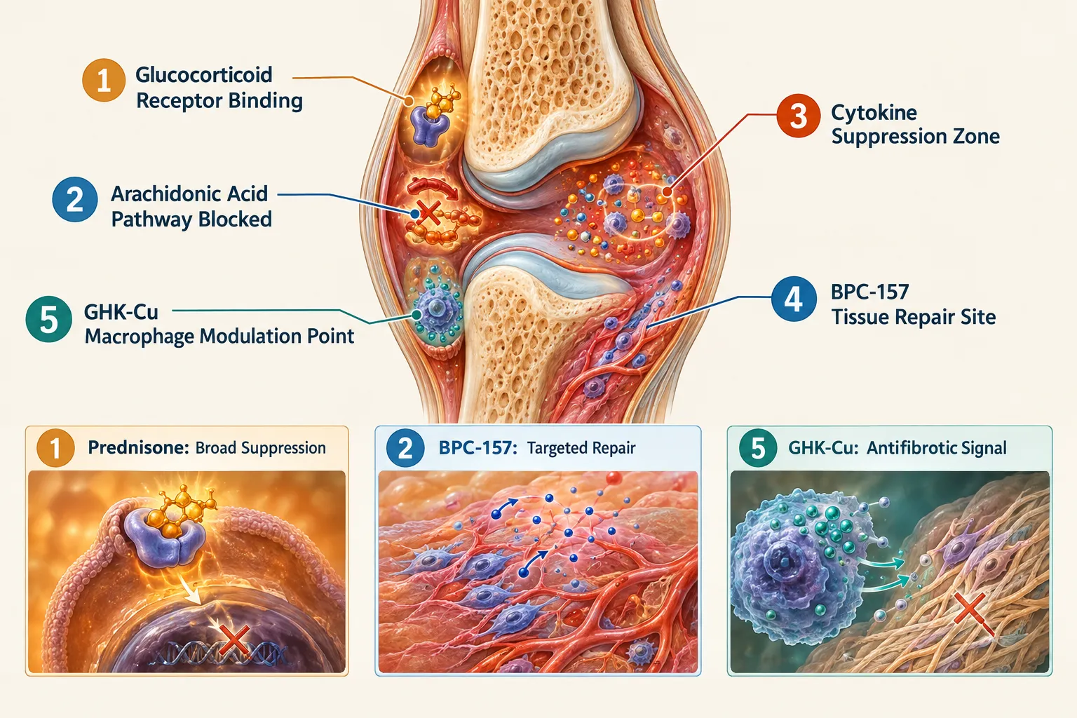 BPC-157 and GHK-Cu: Preclinical Signals and Evidence Gaps