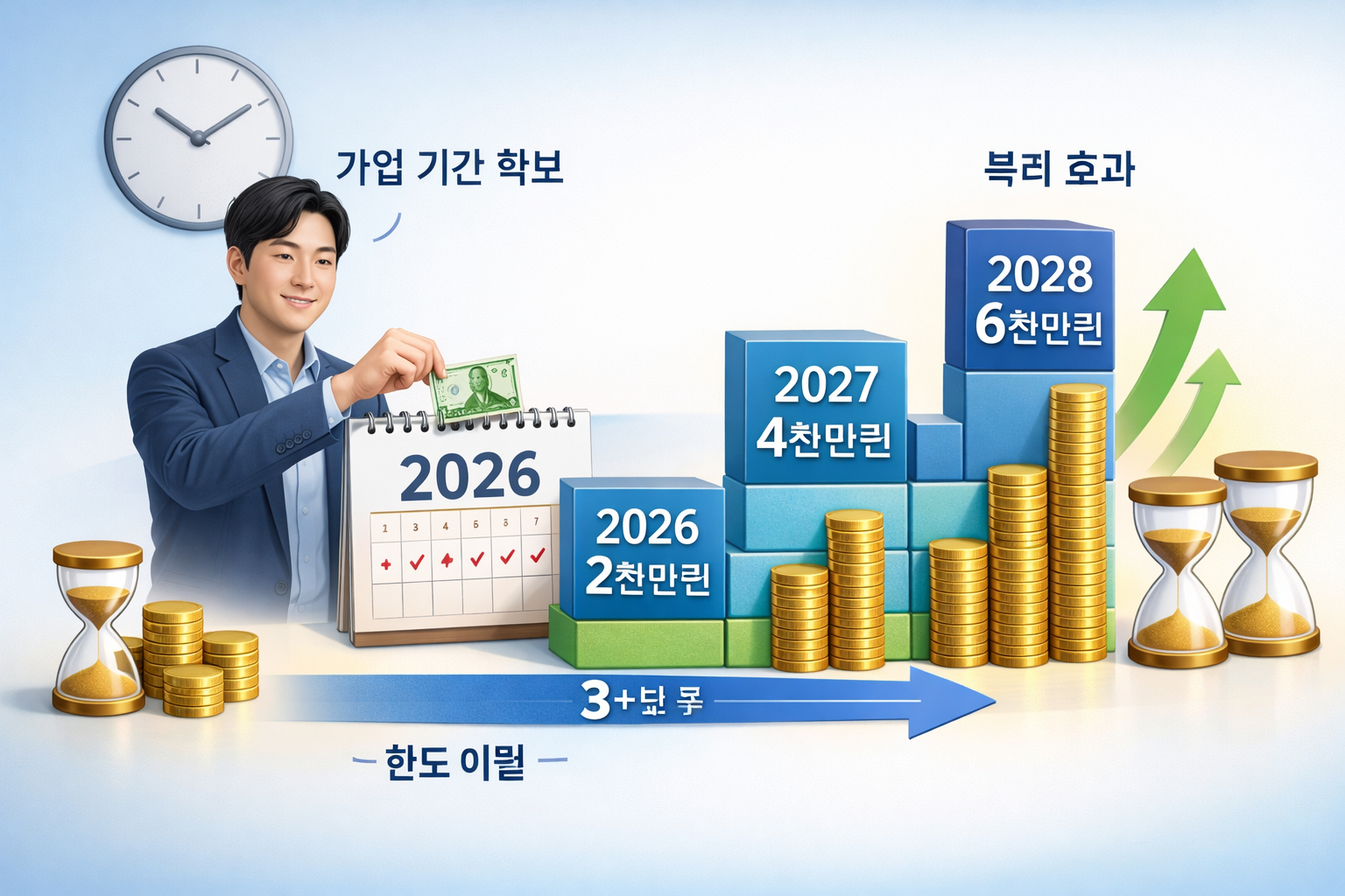 인물은 한국인 이미지 Detailed infographic illustration showing ISA account timeline conce