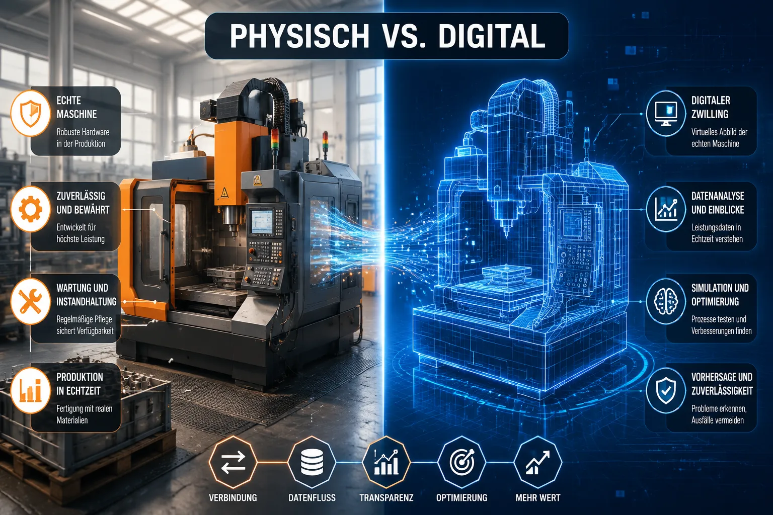 Was ist ein digitaler Zwilling und wie funktioniert er in der Fertigung?