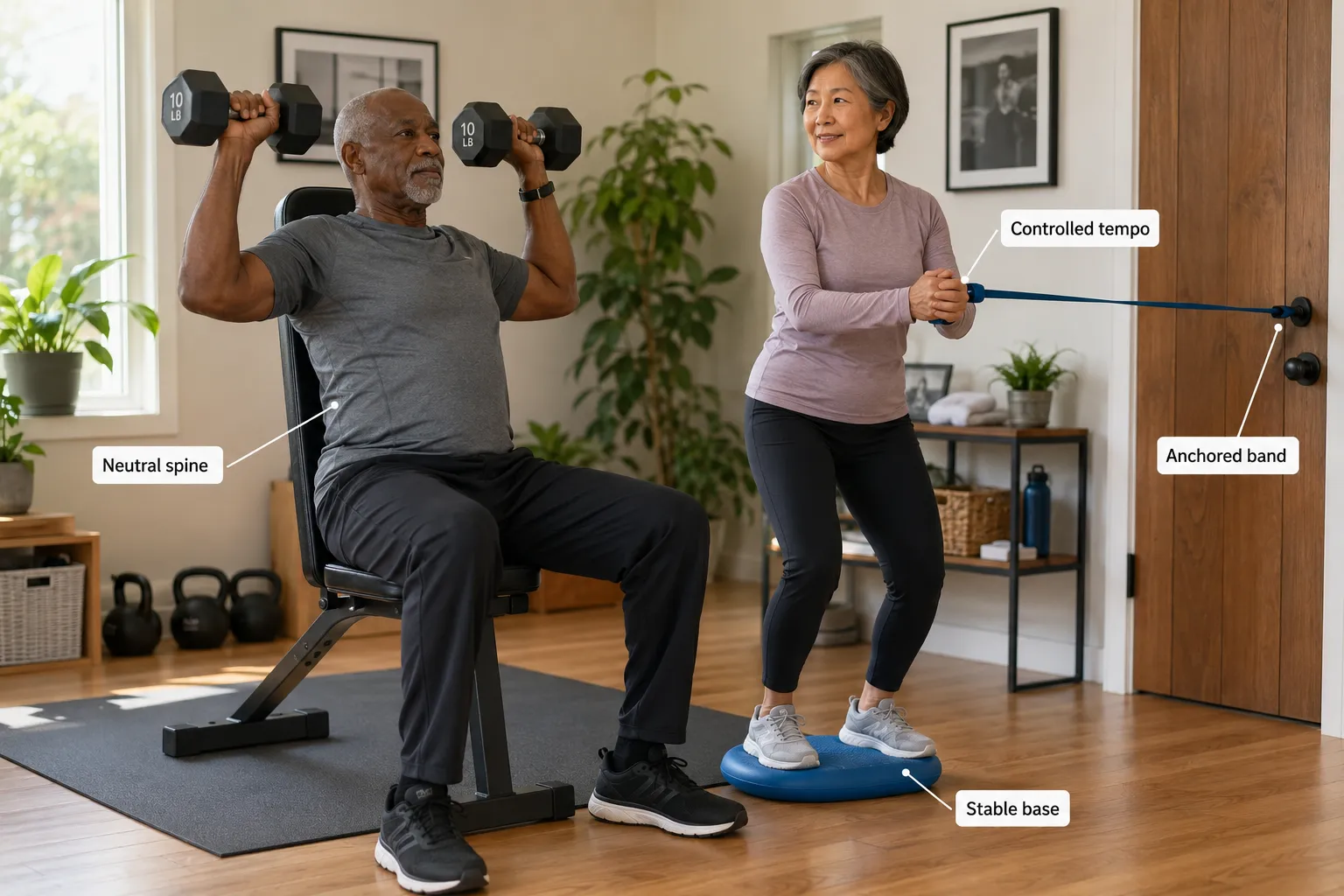 Can seniors build muscle without high impact exercise
