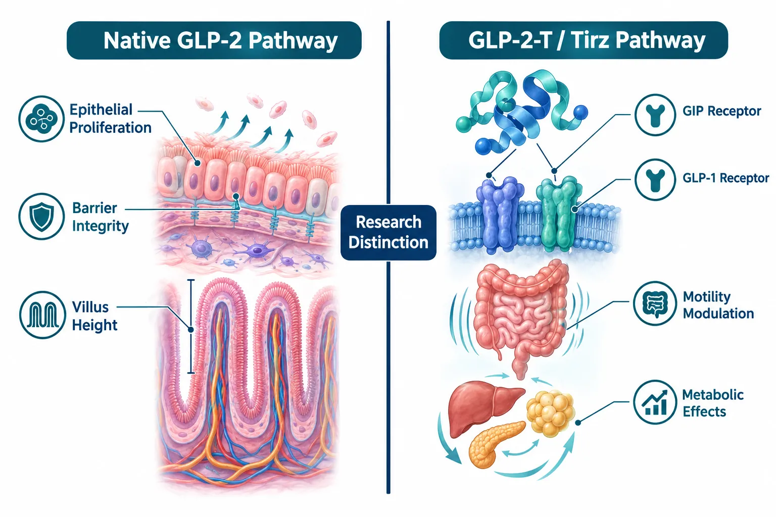 What Native GLP-2 Actually Does in Intestinal Research