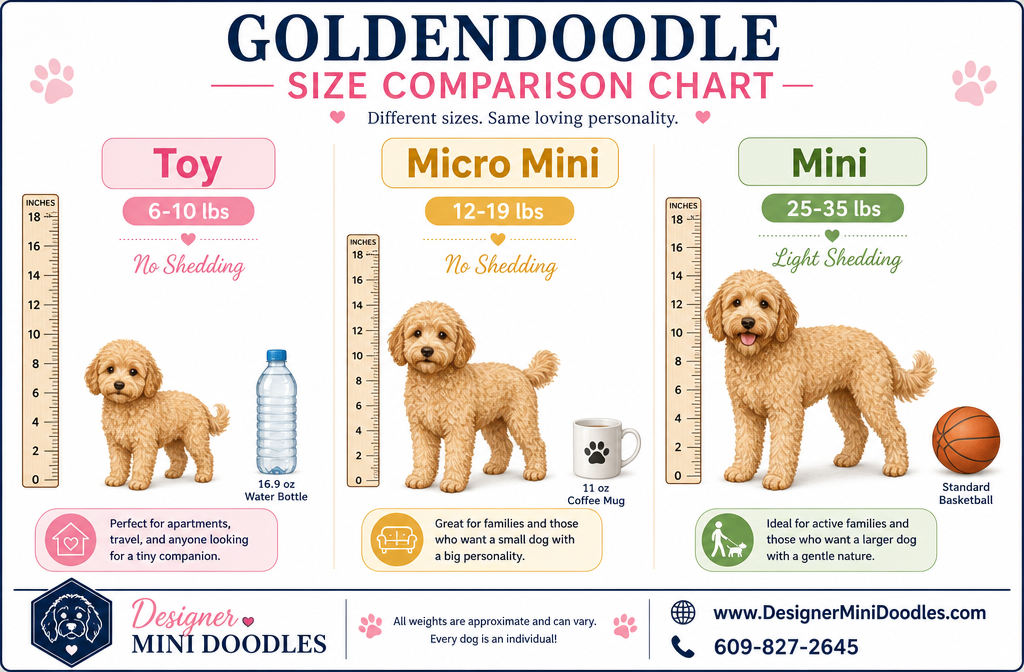 goldendoodle size comparison chart