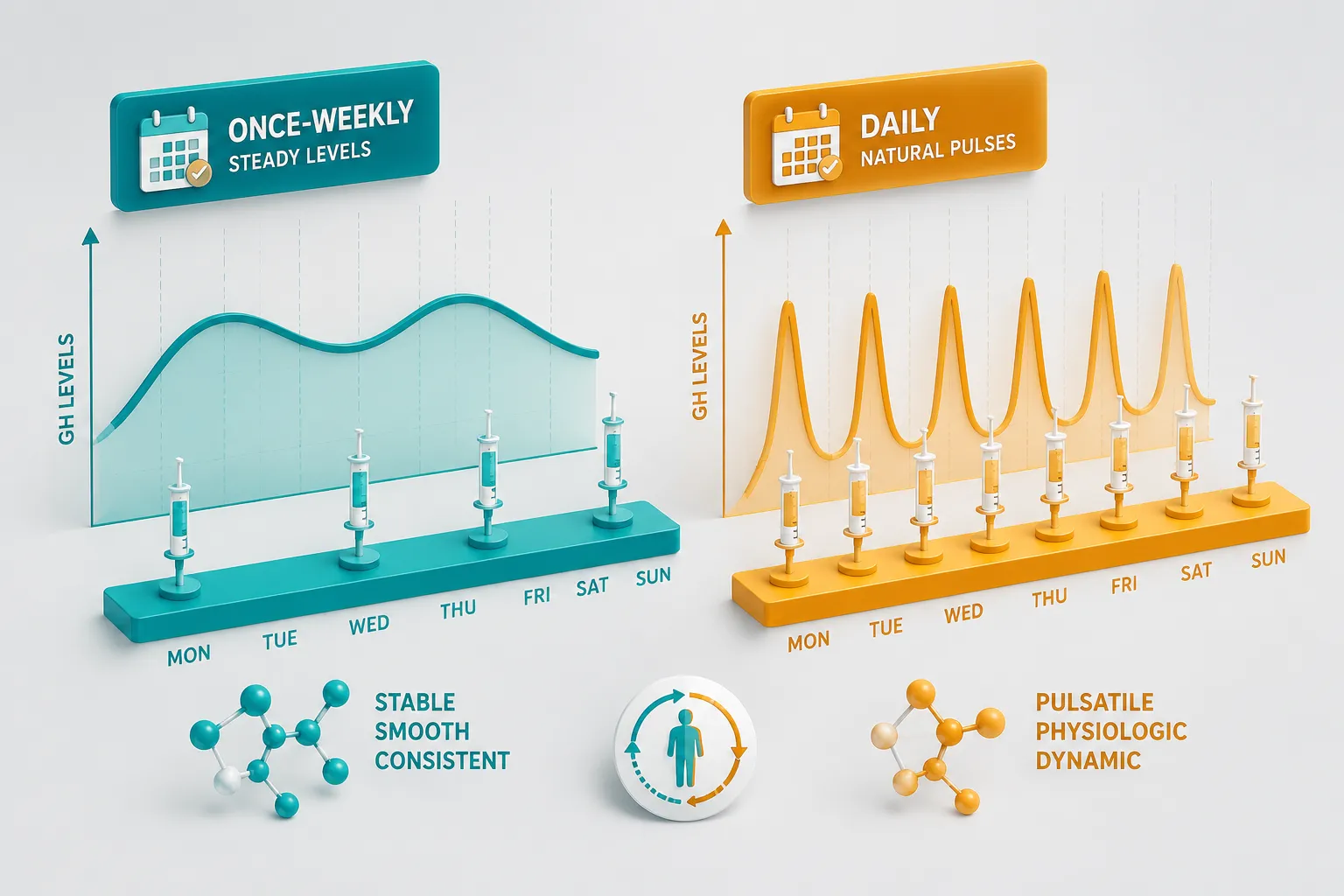 Applying CJC-1295 with DAC vs. Without DAC Half-Life Differences to Protocol Planning