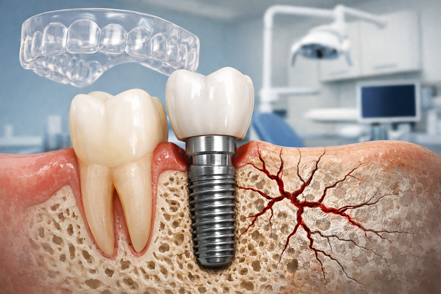 Can you get dental implants if you grind your teeth (bruxism)?