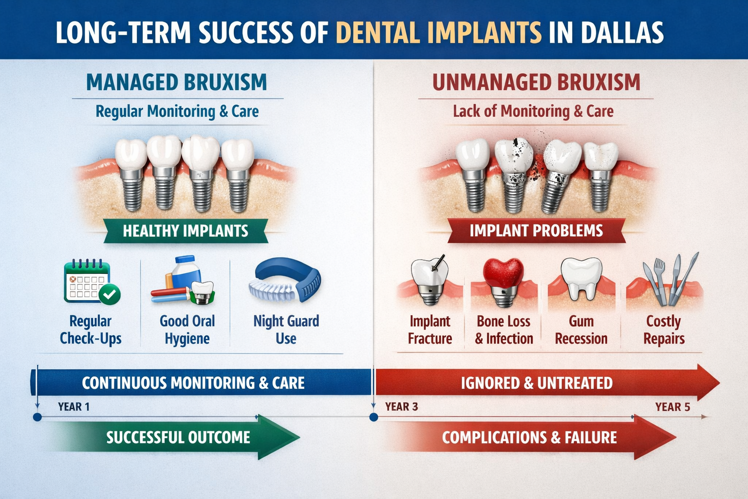 Can you get dental implants if you grind your teeth (bruxism)?