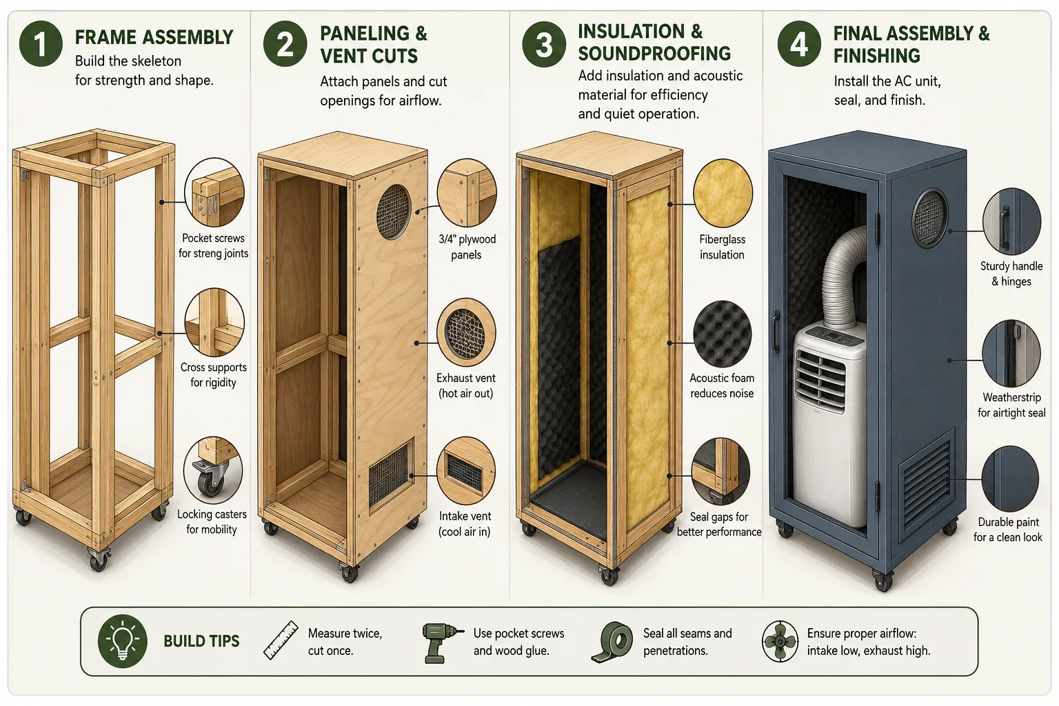 Building Your Portable AC Unit Enclosures: A Step-by-Step Guide