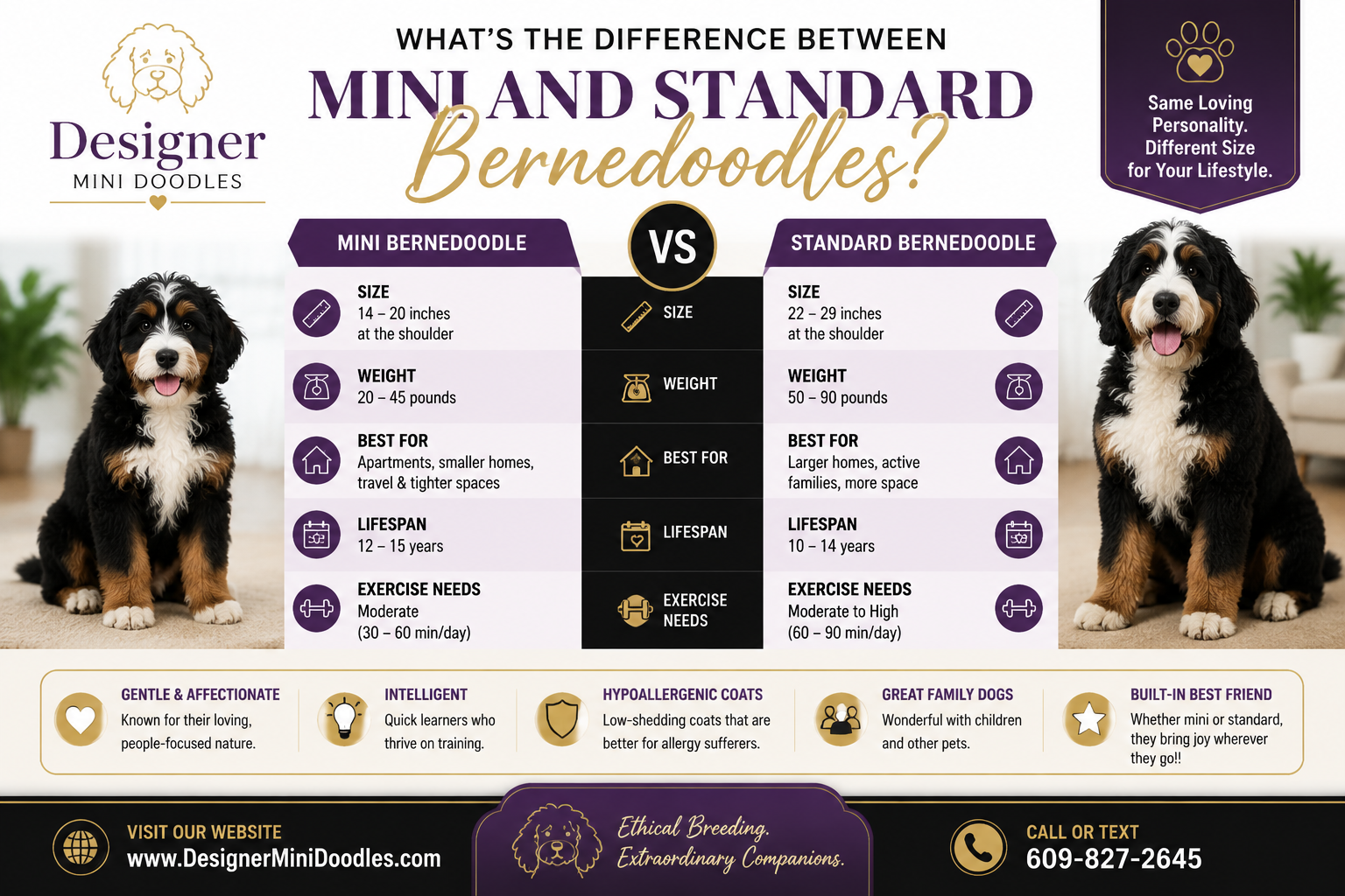 Are Bernedoodles Good With Kids and Other Pets?