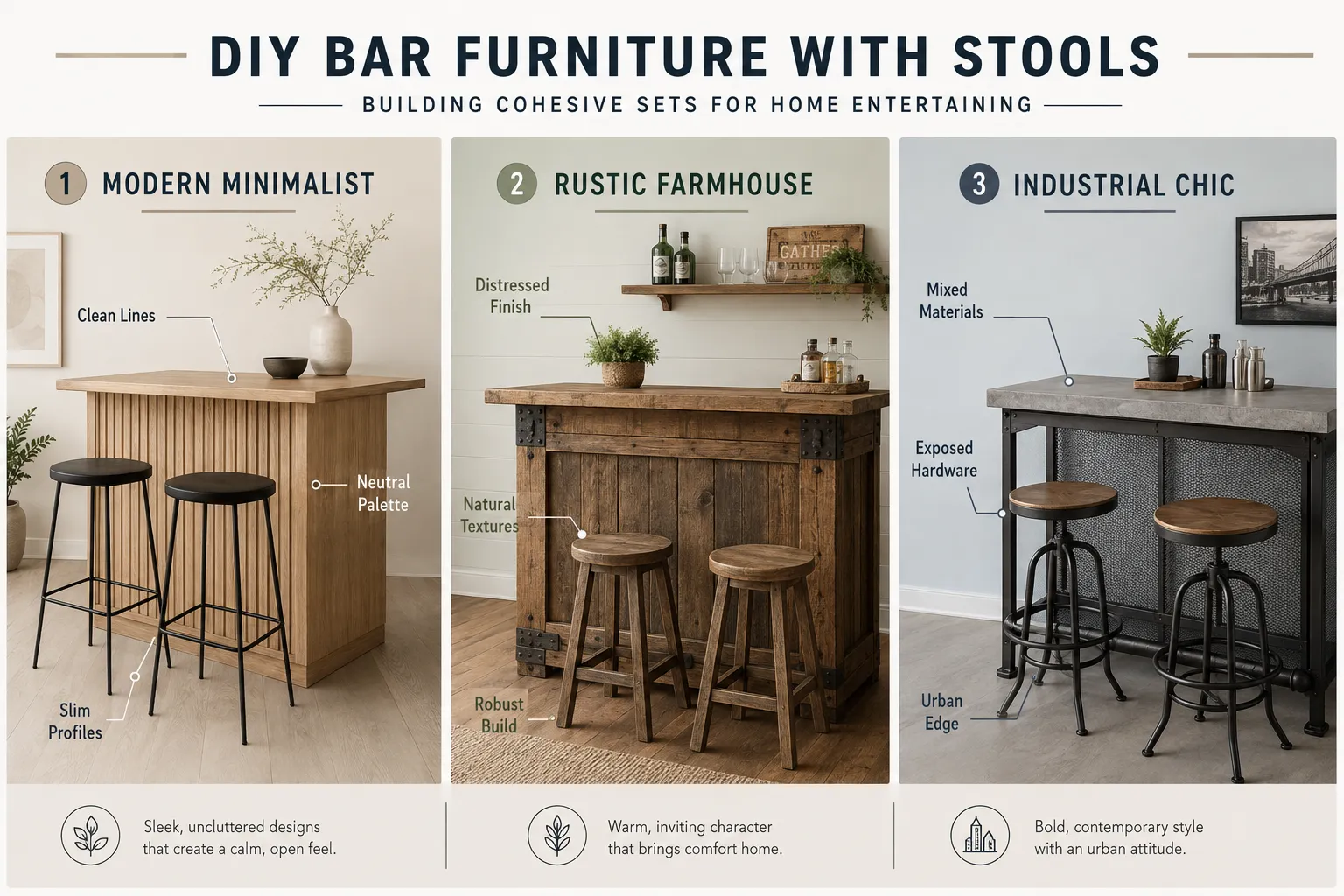 Designing Your DIY Bar Furniture with Stools: Building Cohesive Sets for Home Entertaining