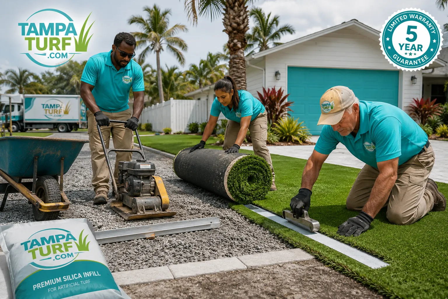 What Does the Artificial Turf Installation Process in Tampa Look Like?