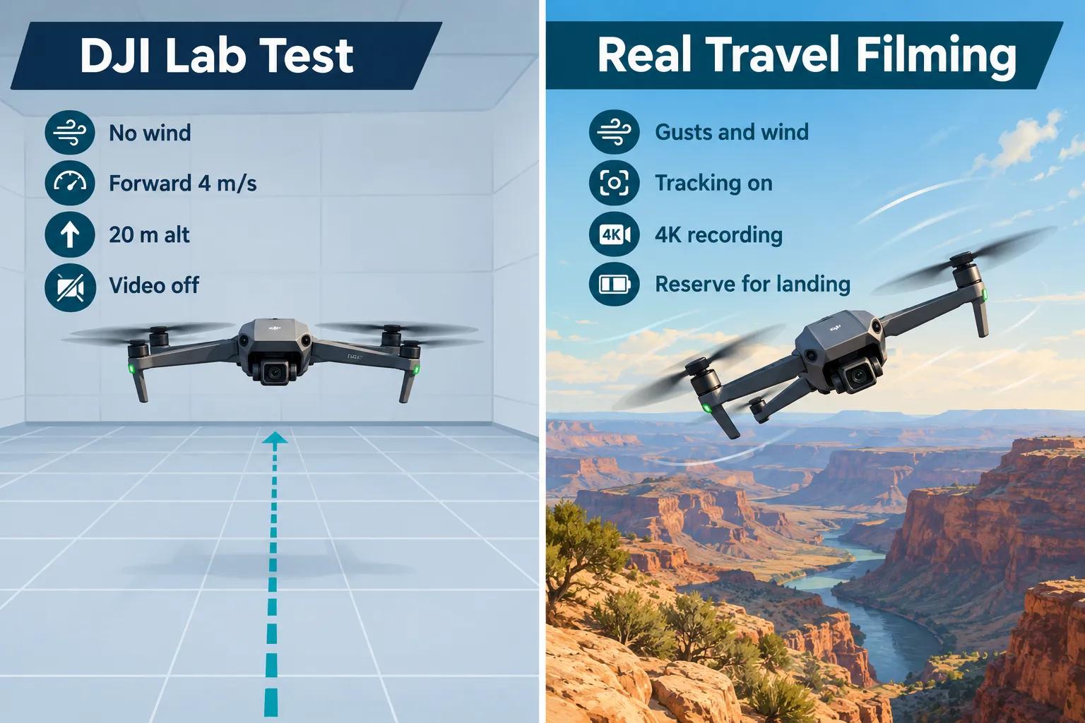 What drains the DJI Neo 2 battery faster?