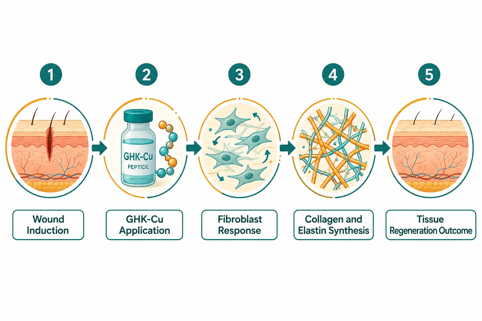 Glow Blend and Multi-Peptide Research Models for Skin Regeneration