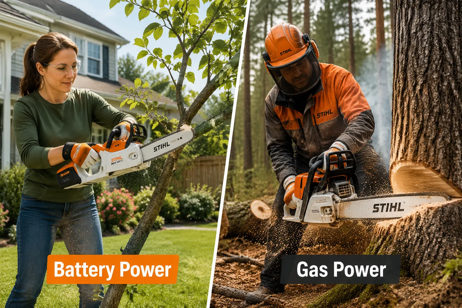 Battery-Powered Chainsaws