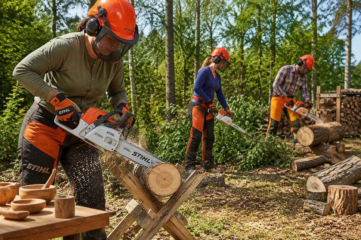 For Heavy-Duty Woodworking / Property Management (Large Trees, Milling)