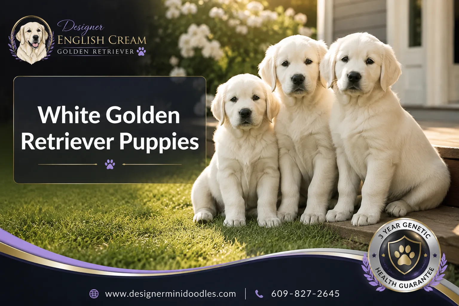 white golden retriever puppies for sale