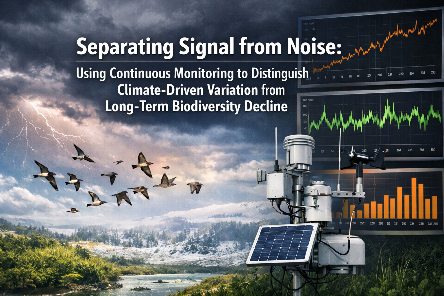 Professional () hero image with 'Separating Signal from Noise: Using Continuous Monitoring to Distinguish Climate-Driven