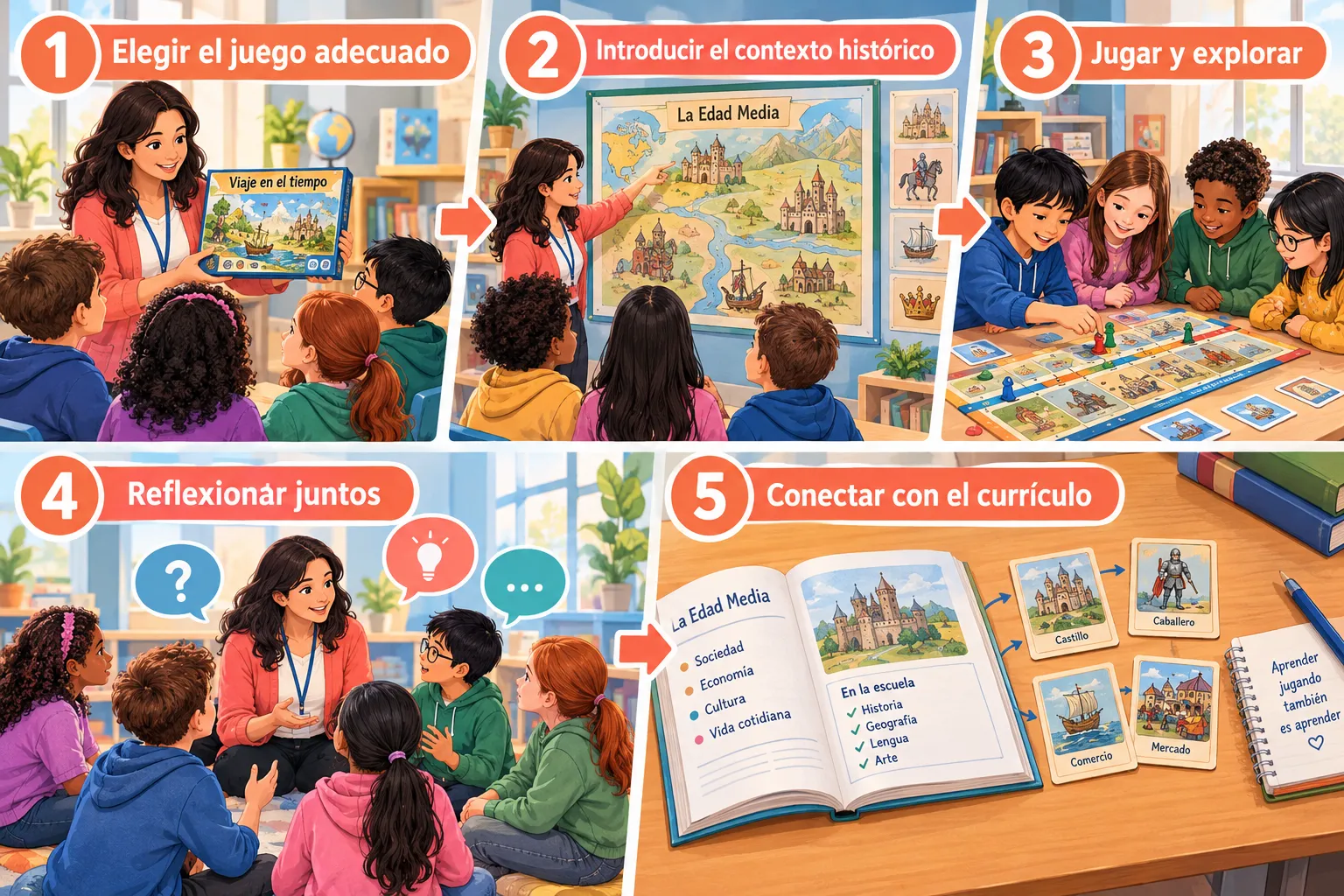 Tipos de juegos de historia para niños y cómo usarlos