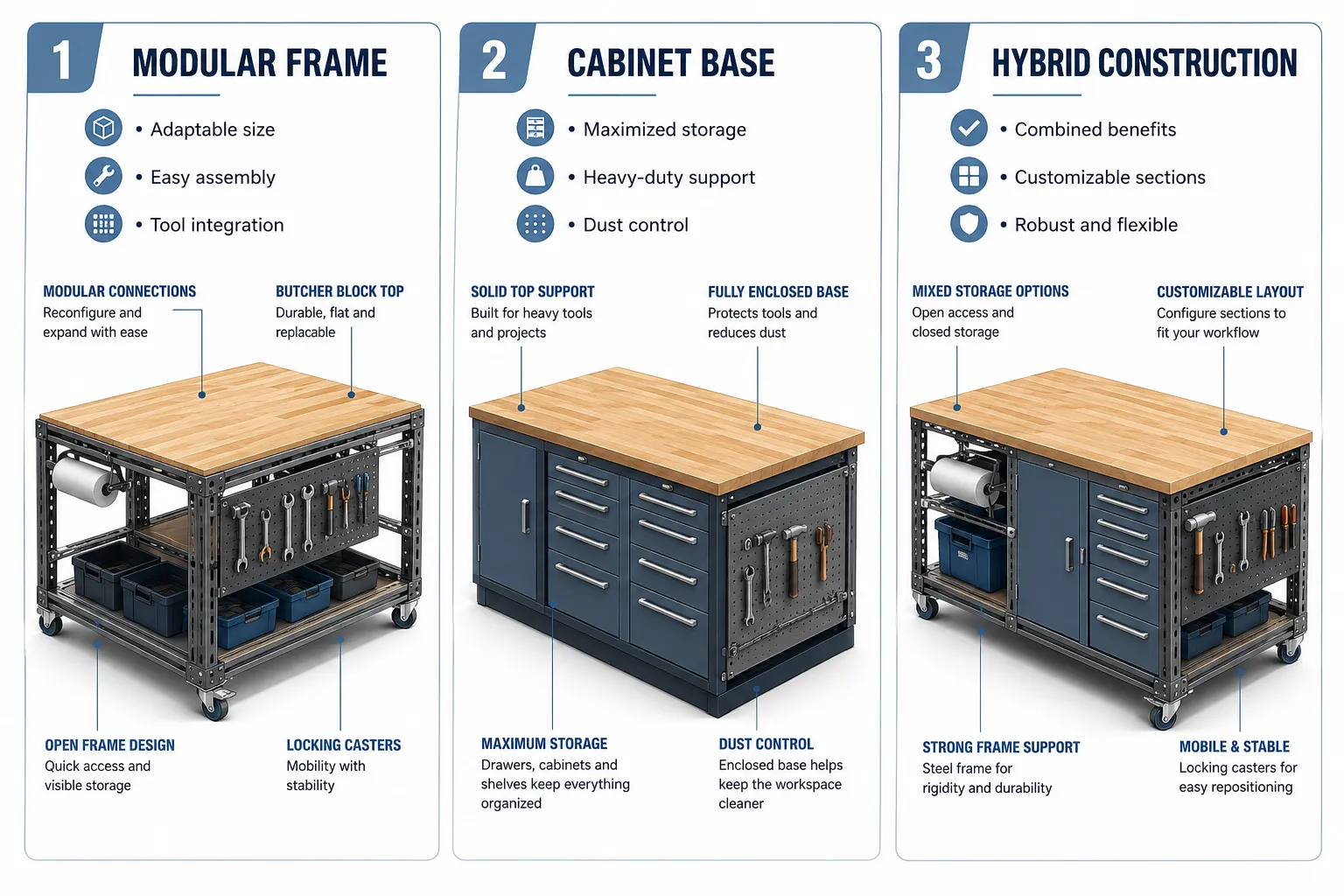 Foundations of Multi-Station DIY Workbench Island Design