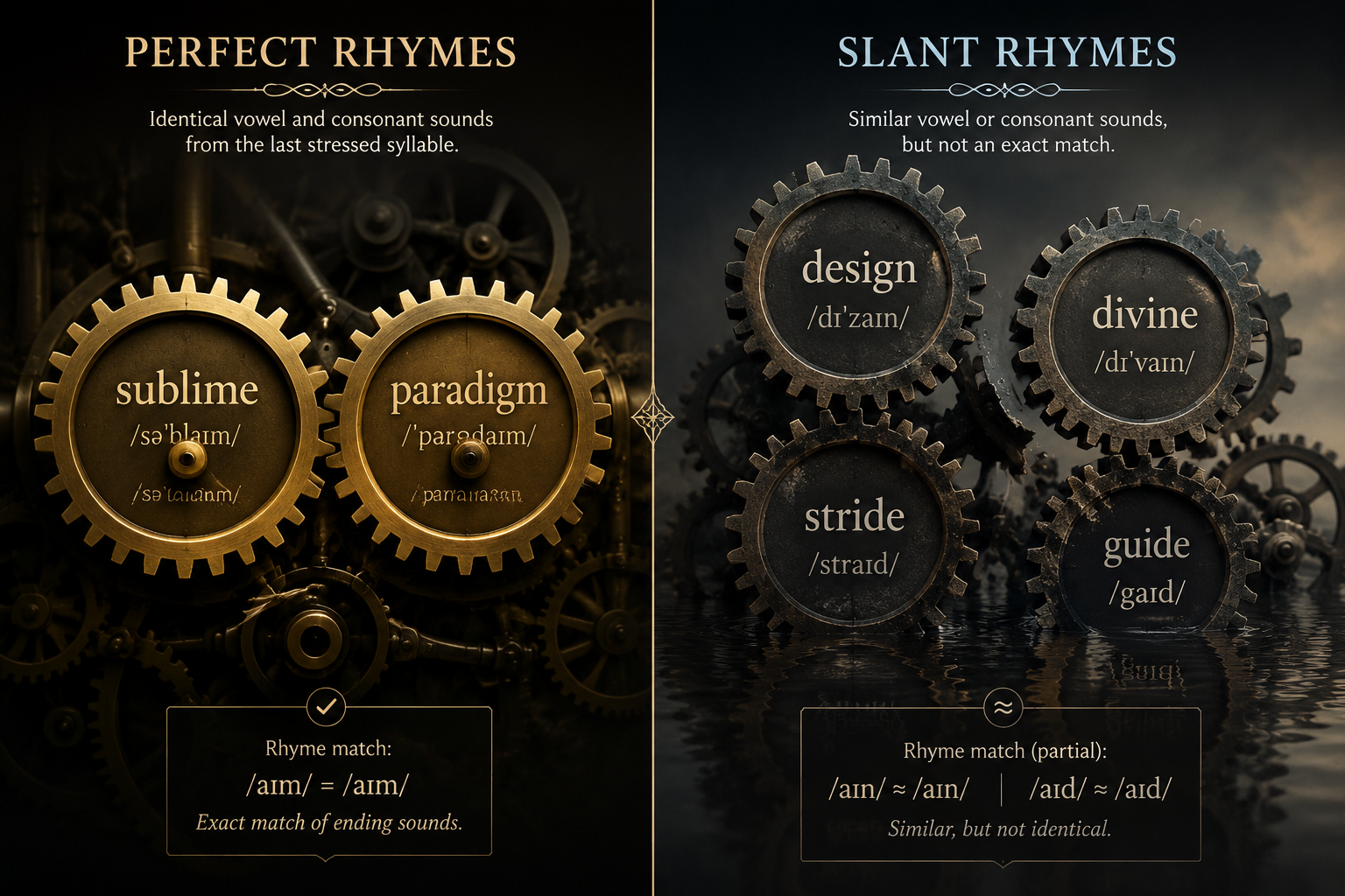 What's the Difference Between a Perfect Rhyme and a Slant Rhyme?