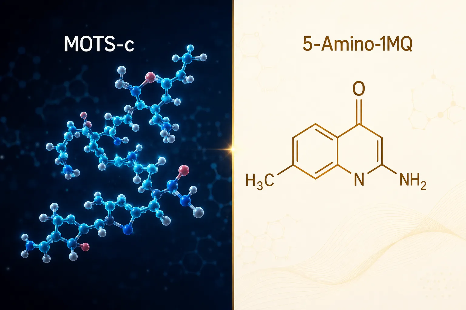 MOTS-c and 5-Amino-1MQ: Mechanisms Within Mitochondrial Pathways