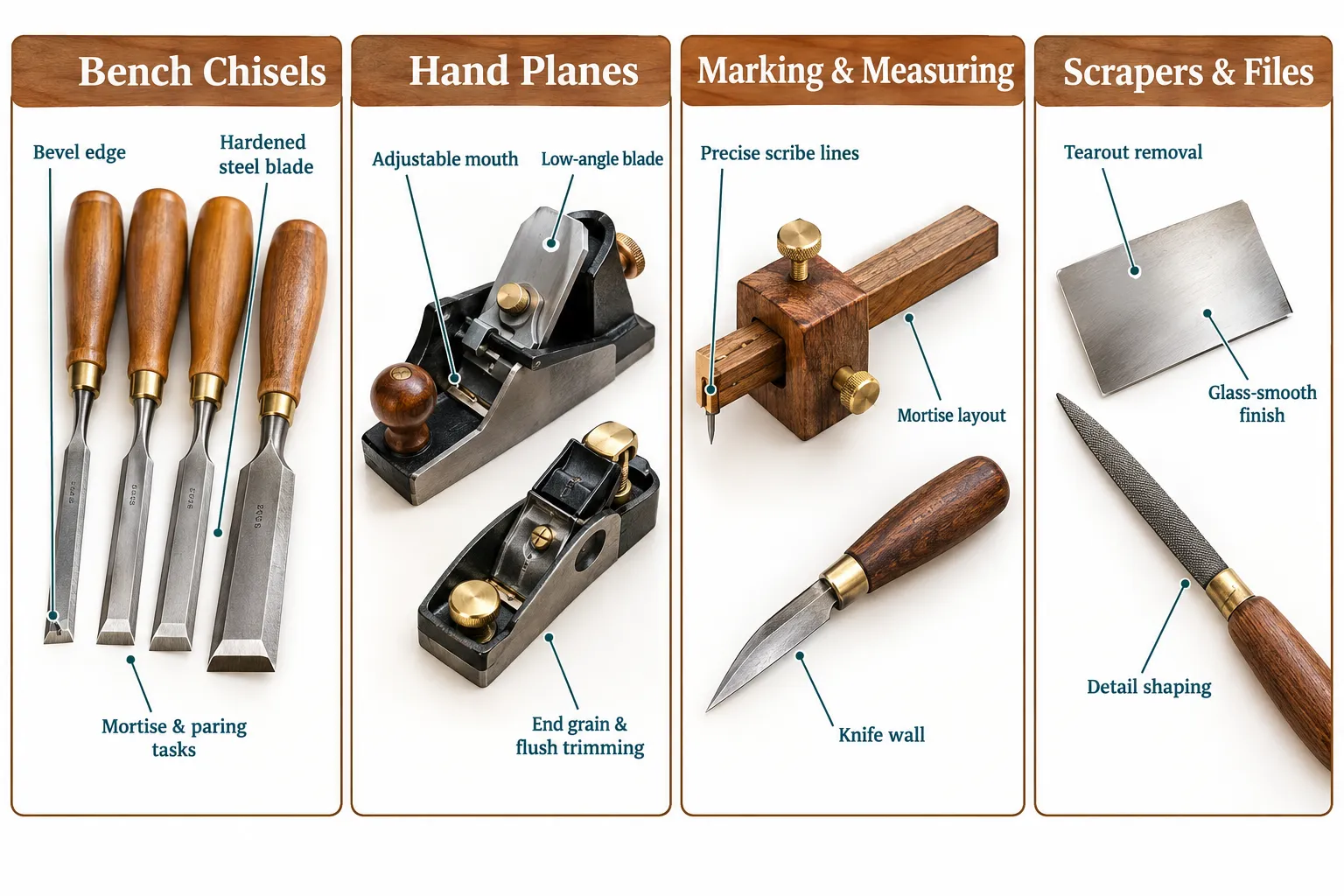What Are the Best Hand Tools for Fine Furniture Detail Work?