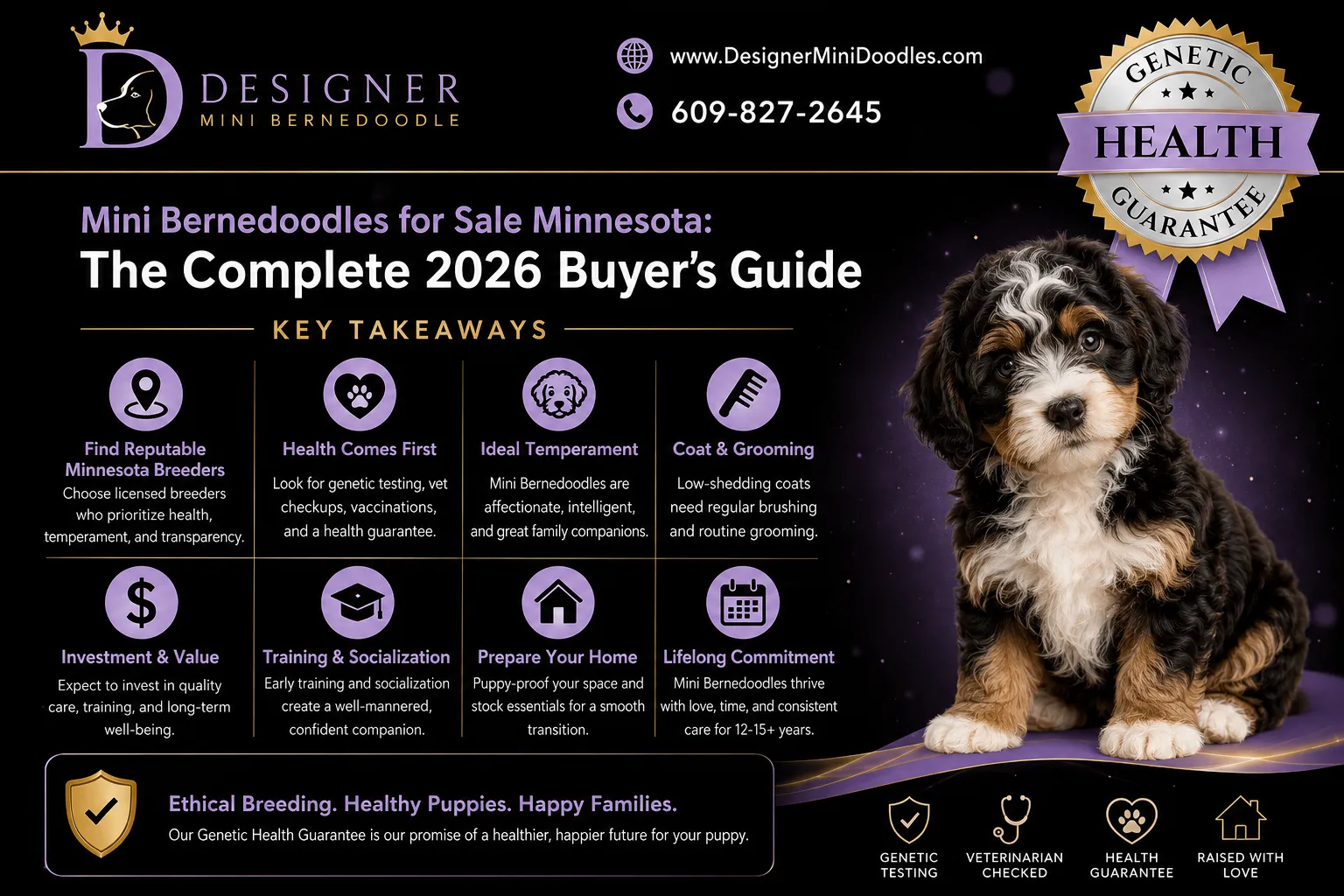 Mini Bernedoodle Price Range in Minnesota