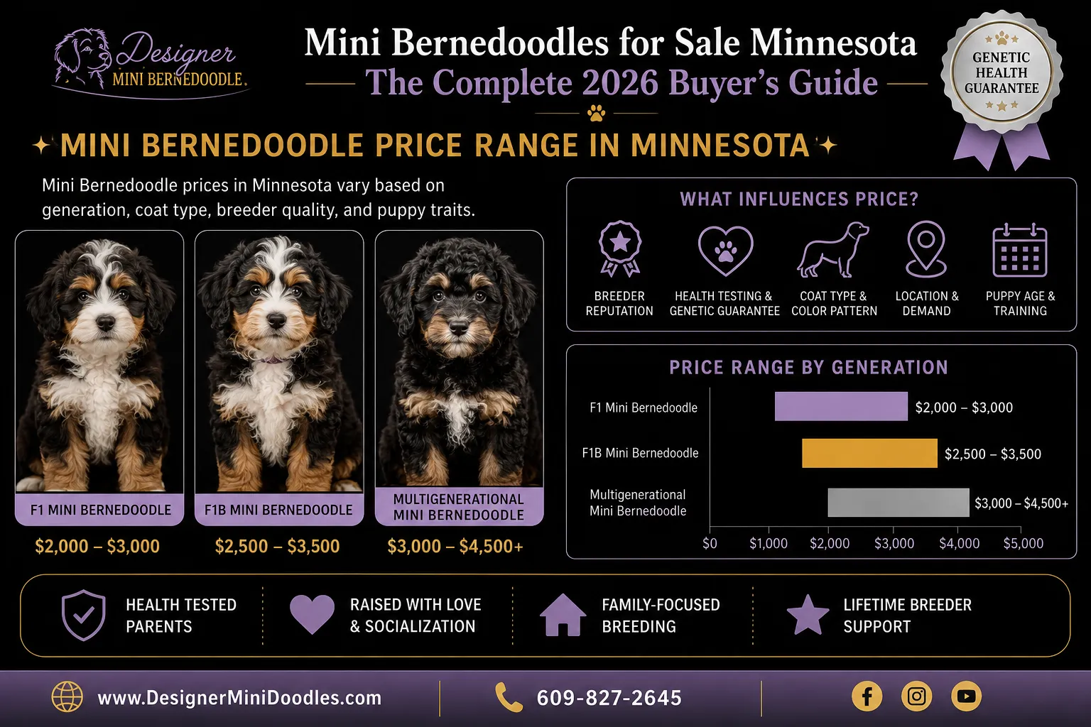 Best Mini Bernedoodle Breeders in Minnesota