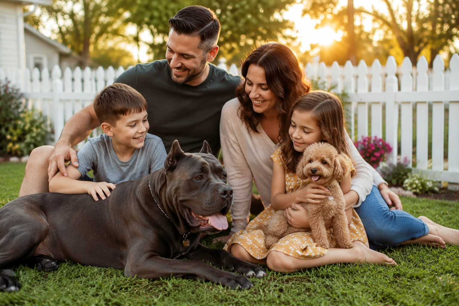 Can a Toy Poodle Live With Kids, and Can a Cane Corso?