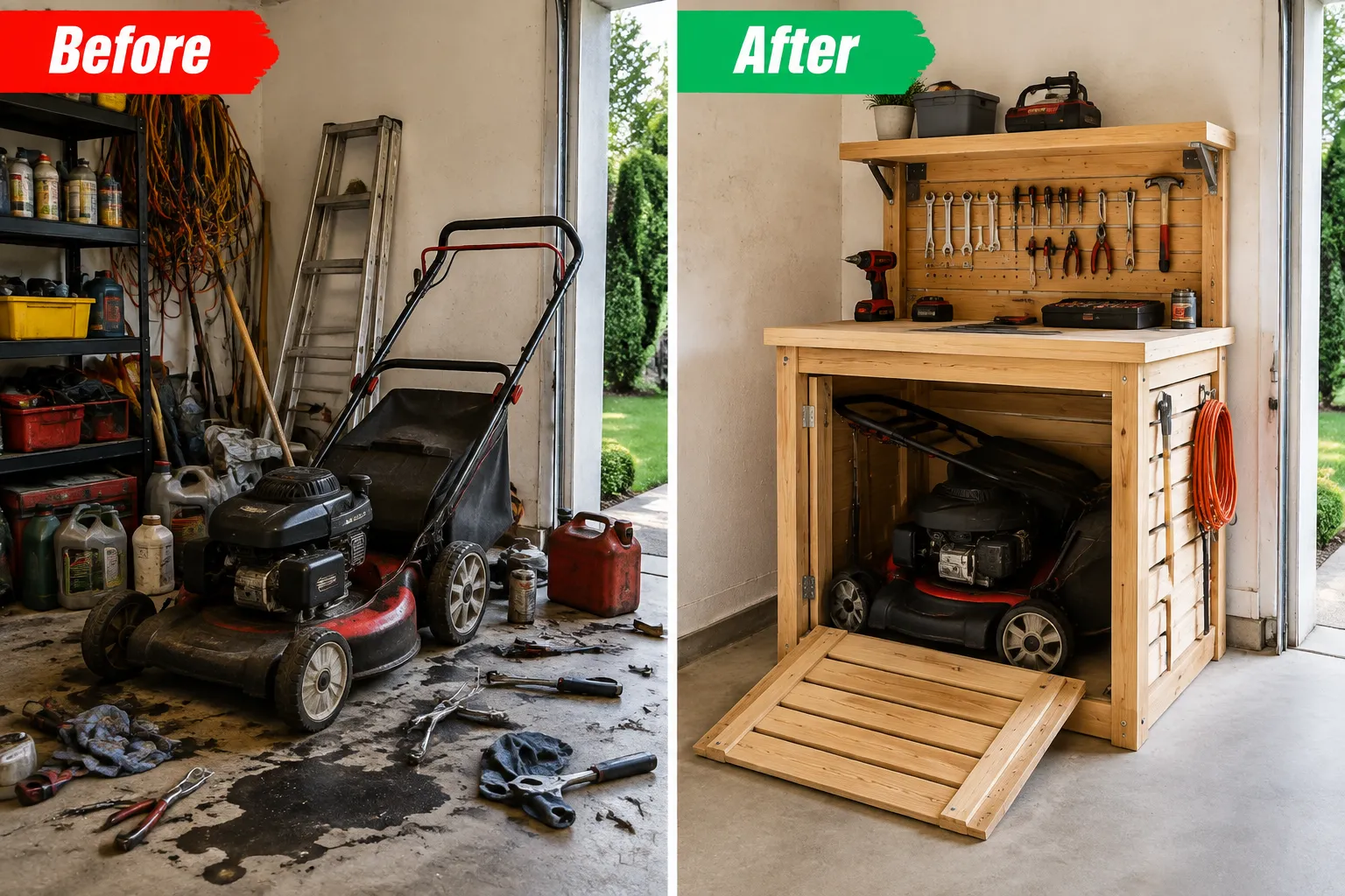 Building the Bench: A Step-by-Step Approach to Garage Organization and Tool Care