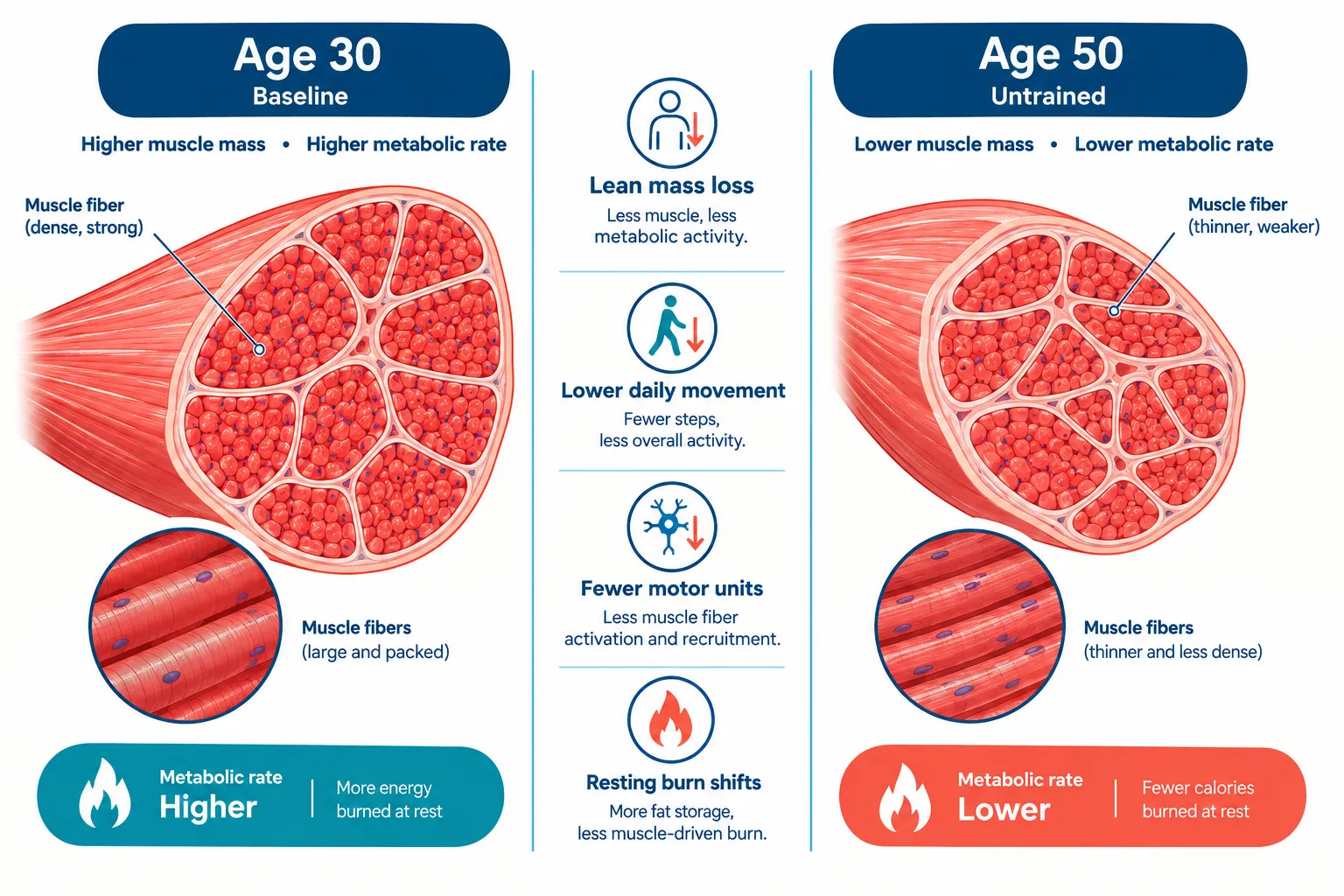 How does metabolism actually change after 40?