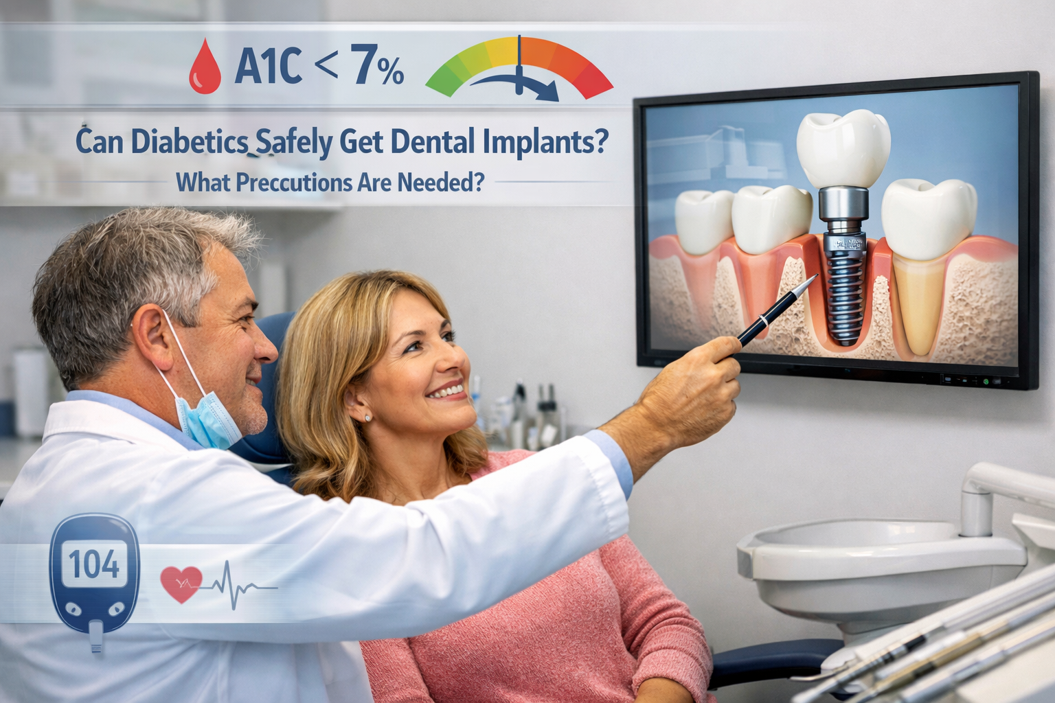 Can diabetics safely get dental implants