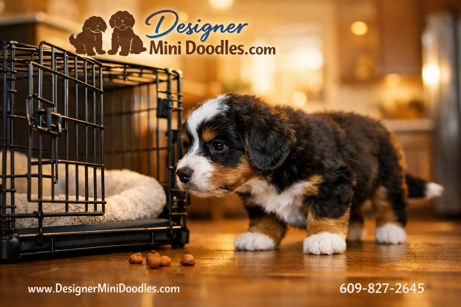 mini bernedoodle crate training