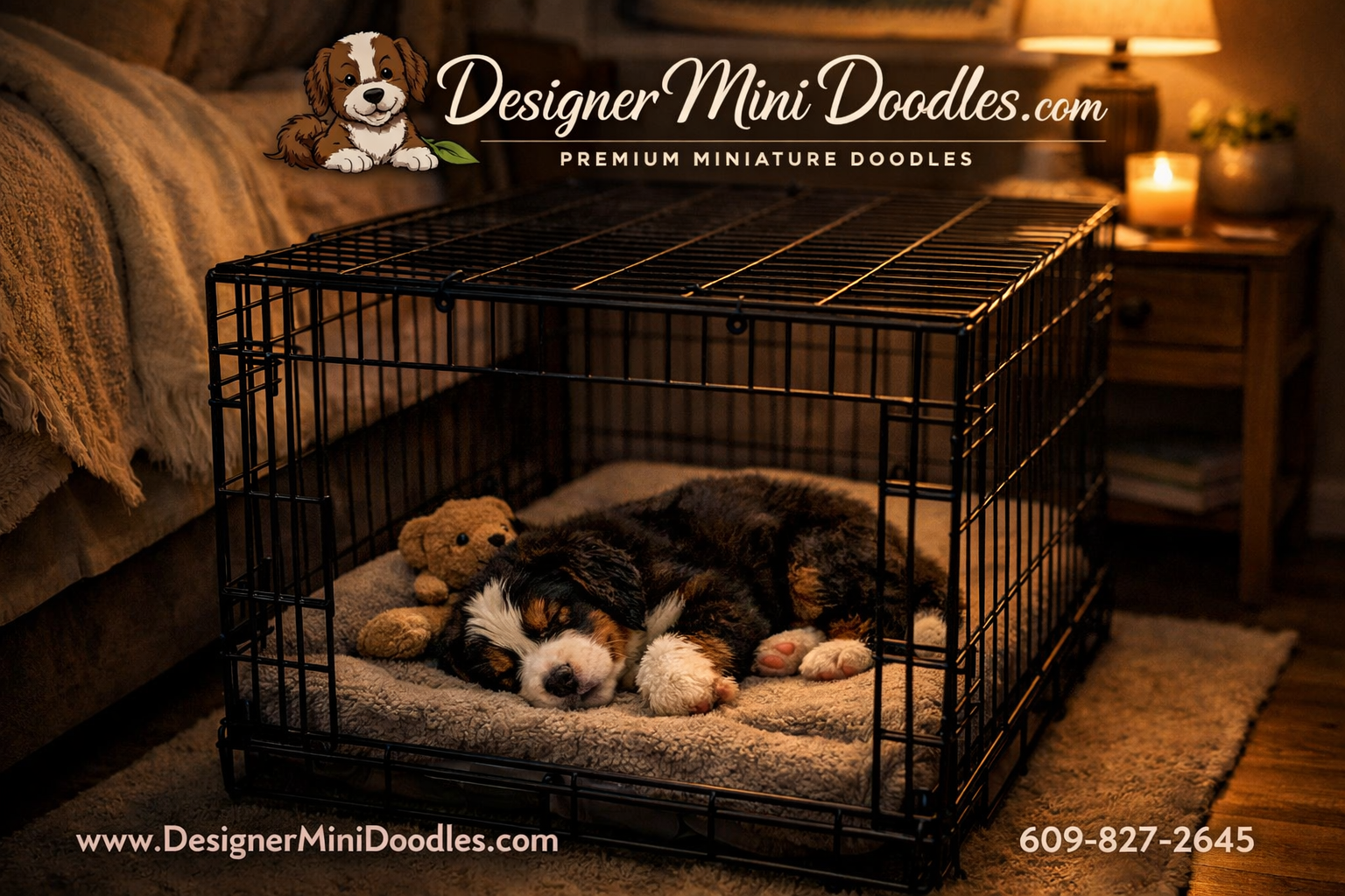 mini bernedoodle crate training