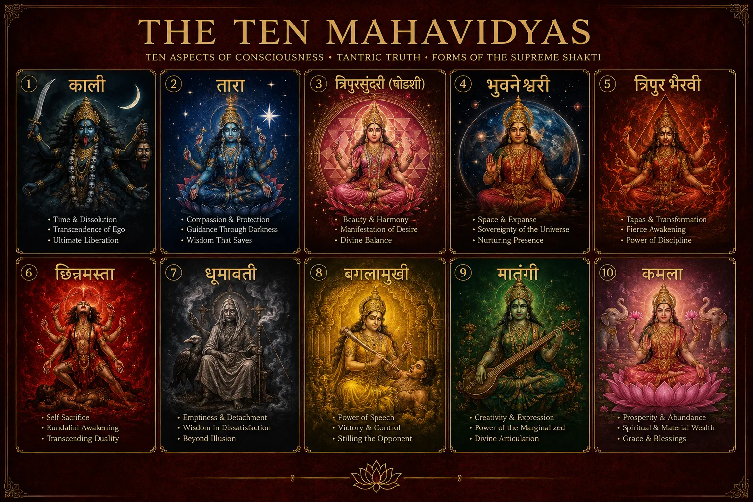 कमला देवी दशमहाविद्या में क्या भूमिका निभाती हैं?