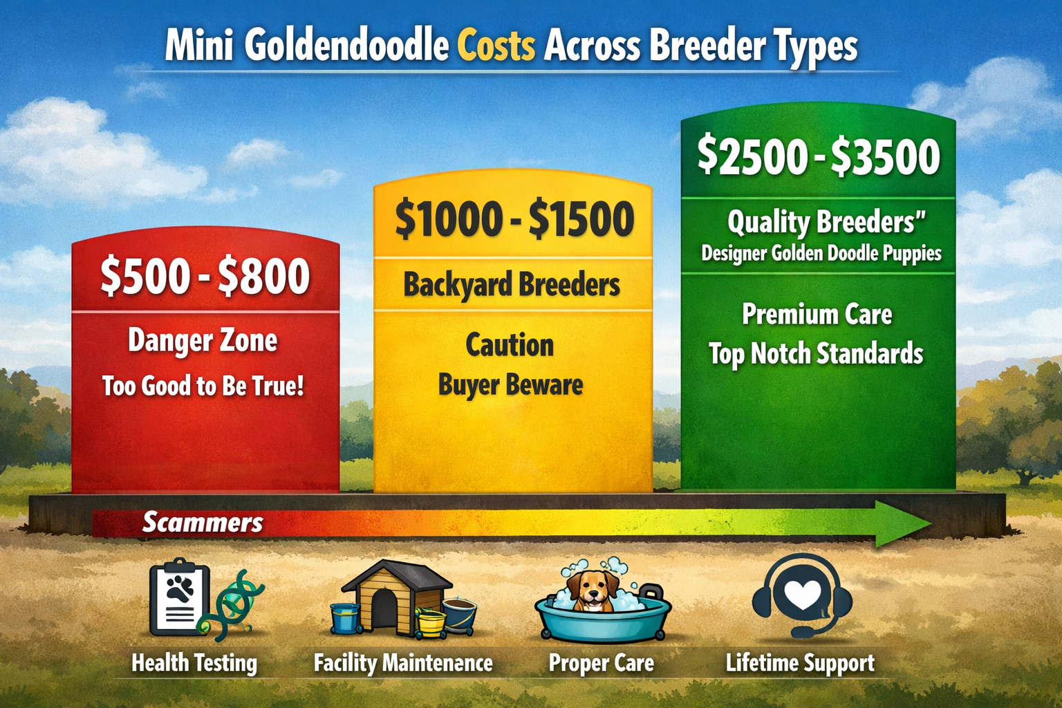 mini goldendoodle price chart