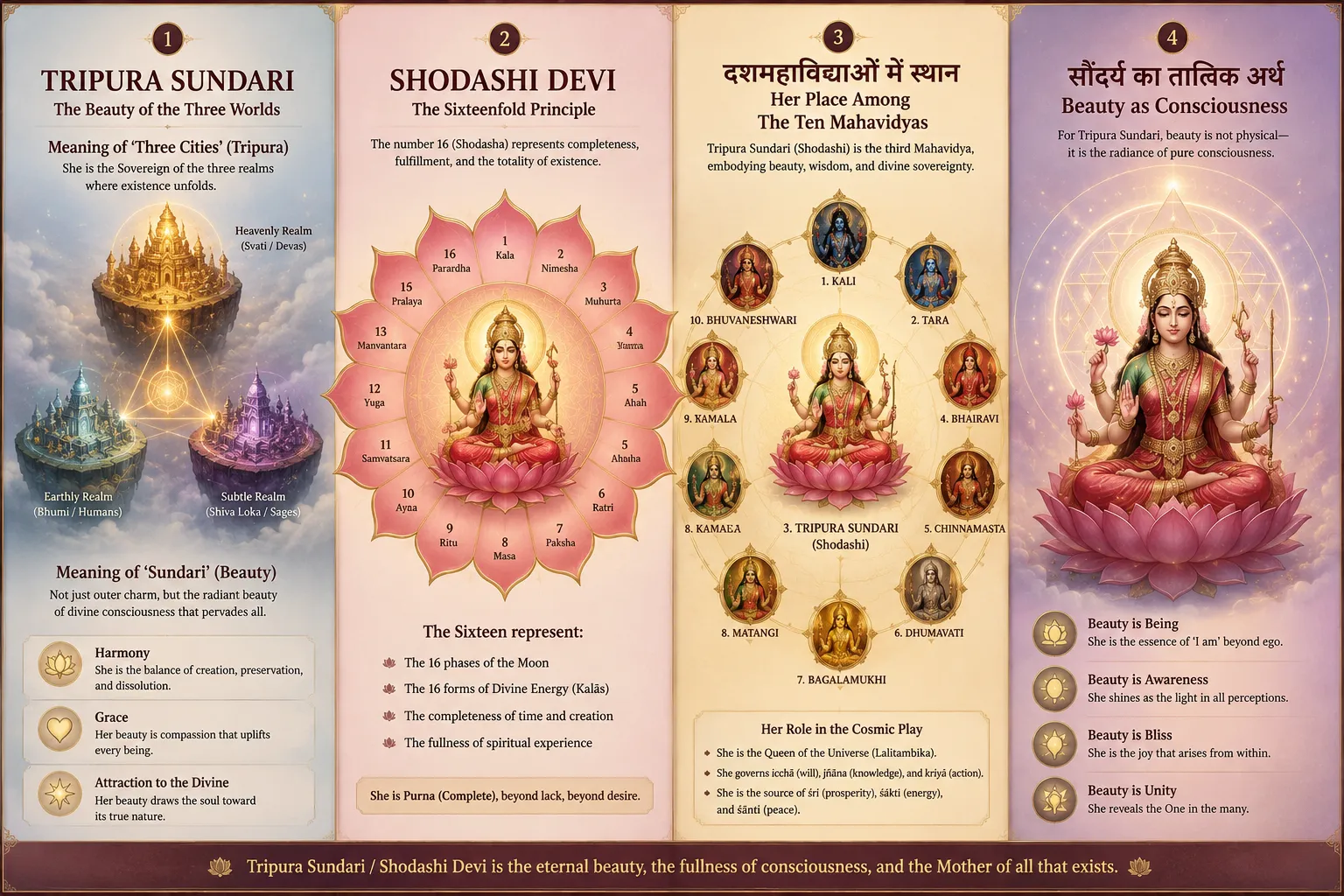 त्रिपुर सुंदरी देवी कौन हैं और वे षोडशी से कैसे अलग हैं