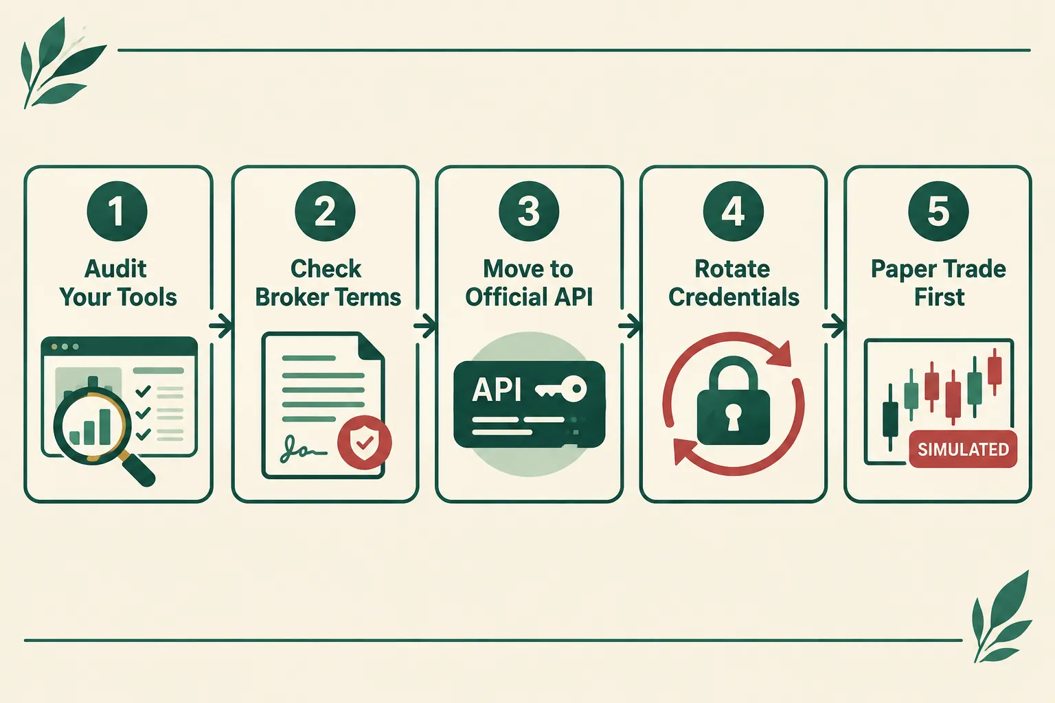 Five-step flow to audit AI trading tools after banks block agents that log in with customer credentials