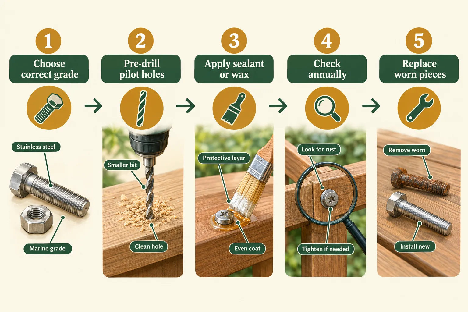 How to Prevent Outdoor Furniture Hardware from Corroding