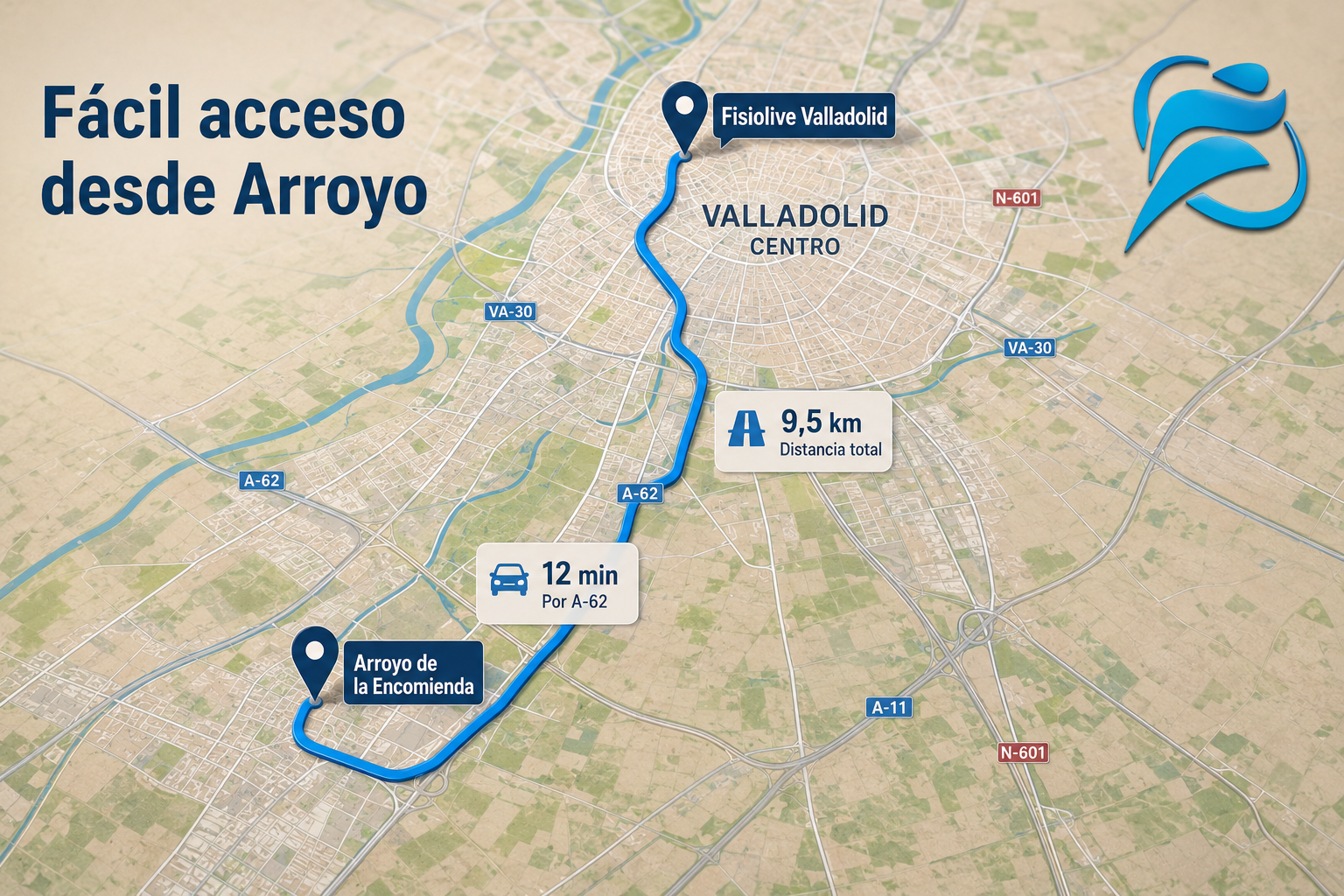 Cómo llegar a Fisiolive desde Arroyo de la Encomienda