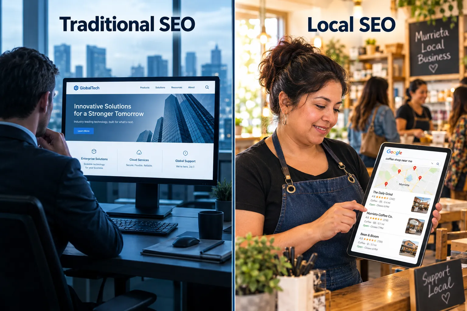Local SEO vs. Traditional SEO: What's the Difference