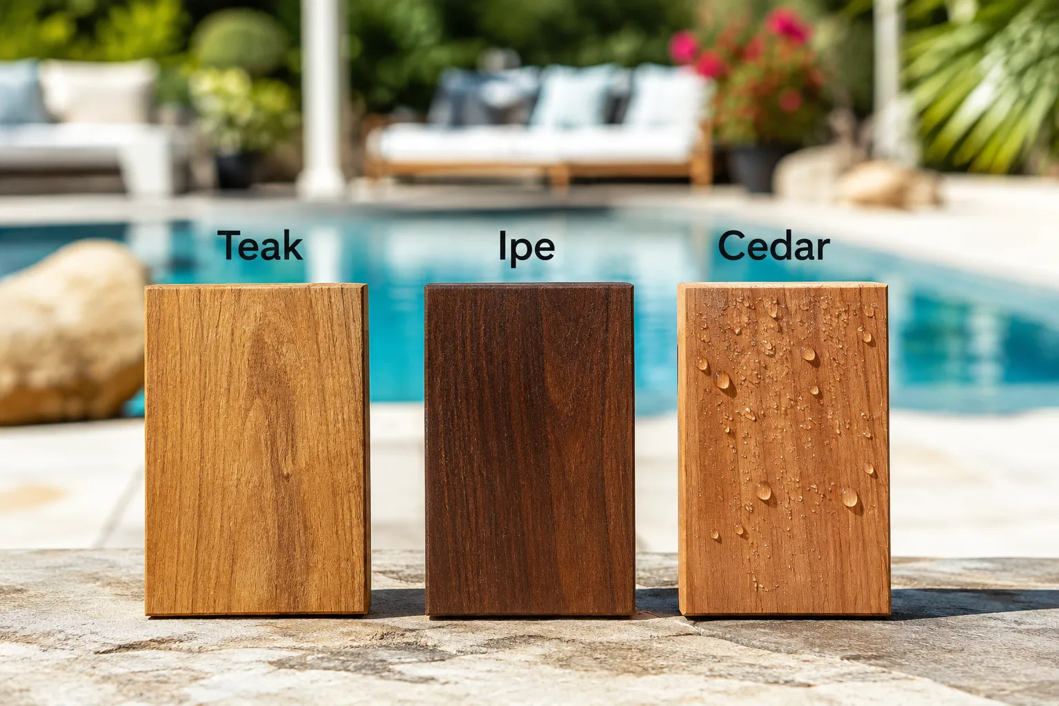 Selecting Weather-Resistant Woods for Outdoor Poolside Tables and Patio Furniture