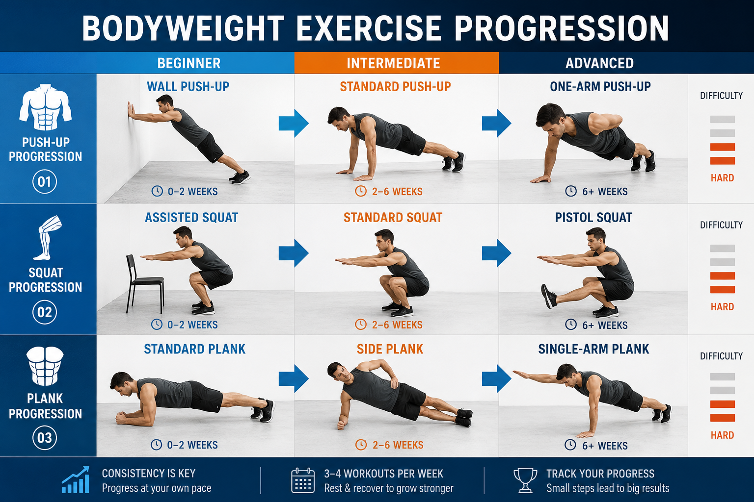 The 6 Essential Bodyweight Exercises for Full-Body Strength